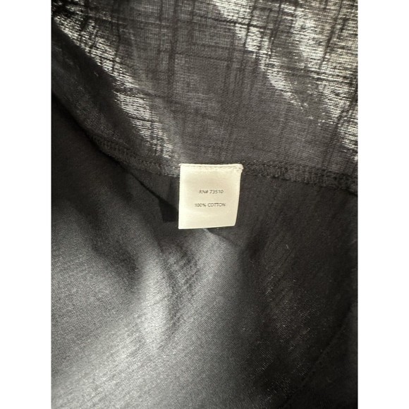 NWT Ivy Jane Small Smocked Black Top Blouse Long Sleeve‎ Boho Hippie - Picture 3 of 5